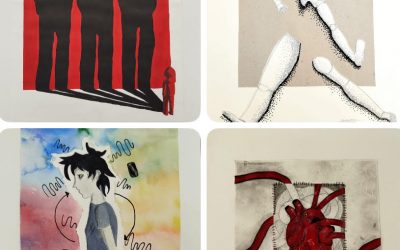 Il·lustracions de l’alumnat del Batxillerat Artístic pels Microrrelats del Festival de filosofia Vilapensa