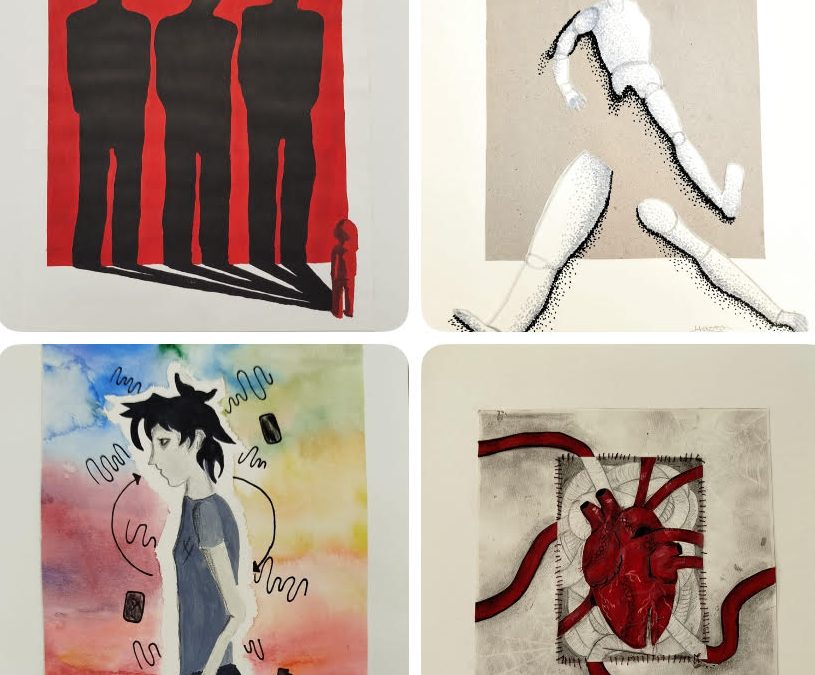 Il·lustracions de l’alumnat del Batxillerat Artístic pels Microrrelats del Festival de filosofia Vilapensa