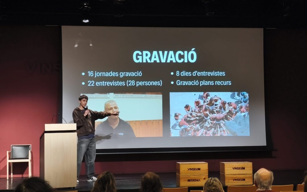 Miquel Martí presenta el seu treball de recerca al Vinseum